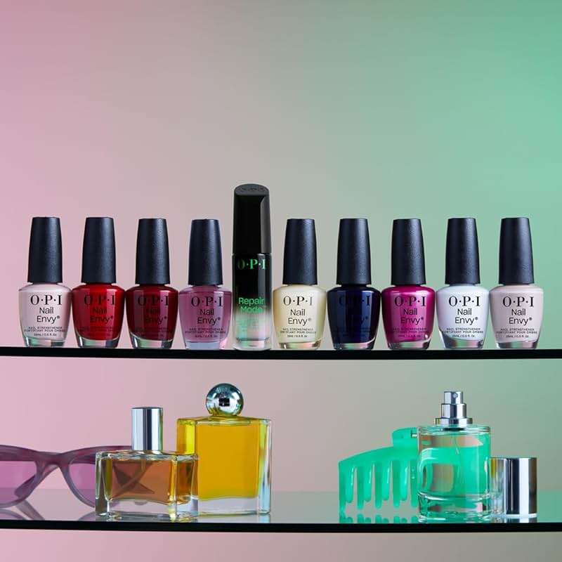 OPI Nail Envy Nail Strengthener | Clear & Opaque Crème Nail Polish Treatment | Strengthen Weak & Thin Nails - Image 5