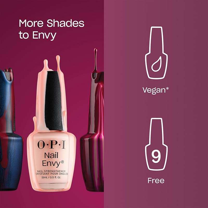 OPI Nail Envy Nail Strengthener | Clear & Opaque Crème Nail Polish Treatment | Strengthen Weak & Thin Nails - Image 4