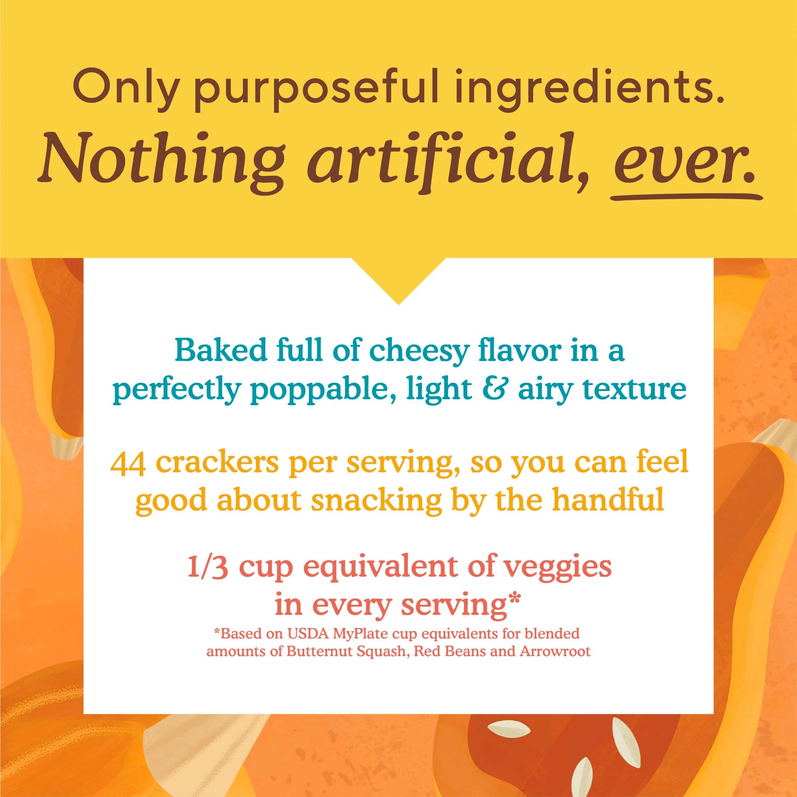 Simple Mills Pop Mmms Cheddar Baked Snack Crackers, Gluten Free, 4 Ounce (Pack of 1) - Image 3