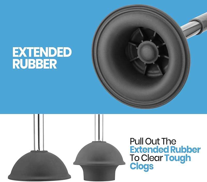 ToiletBuddies Toilet Brush & Plunger Set - Toilet Bowl Brush and Holder, Refillable Liquid Dispenser Brush - 2 in 1 Silicone Toilet Brush & Plunger Set for Bathroom - Image 4