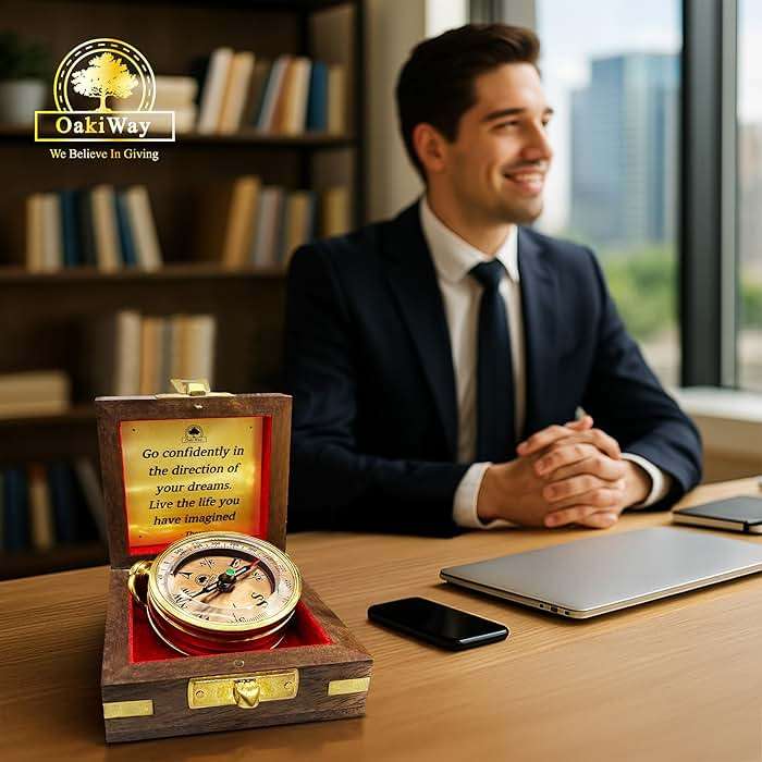 The Dream Chaser Compass - Go Confidently -2026 Unique Graduation Gifts for Him, College, High School, Cool Birthday Gift Idea for Son, Boys, Motivational Greeting Card Included - Image 6