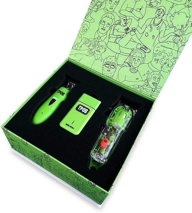 TPOB Slime 2 Barber Hair Clippers Trimmer Shaver Set for Men with Matte Green Case and X Fade Blade - Image 9