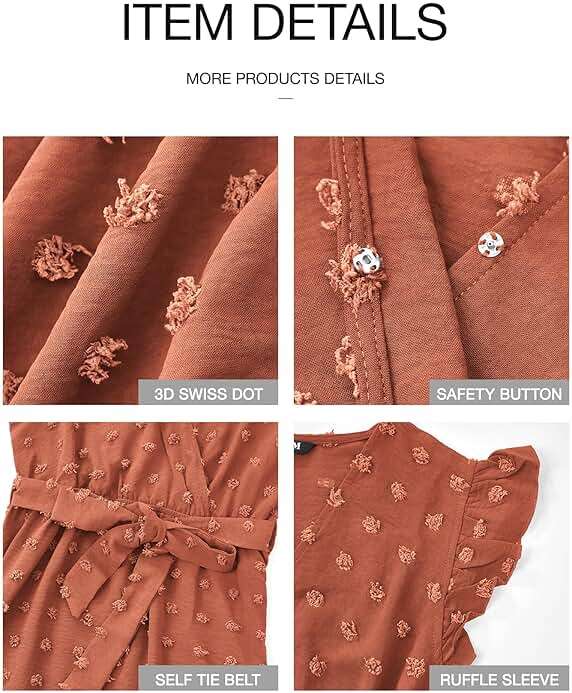 BTFBM Boho Dresses for Women 2026 Summer Fashion Cap Sleeve Swiss Dot Flowy Ruffle Beach Wedding Cocktail Maxi Dress - Image 5