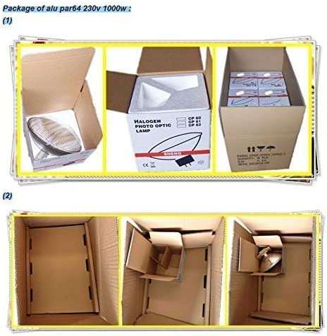 ASMSLIT White Par 64 GX16d Base Halogen Stage Lamp par64 120V 1000W - Image 2