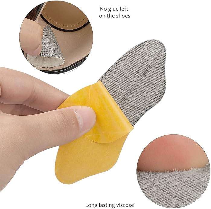 Heel Grips Liner Cushions Inserts for Loose Shoes, Heel Pads Snugs for Shoe Too Big Men Women, Filler Improved Shoe Fit and Comfort, Prevent Heel Slip and Blister (Pale Apricot+Black(6 Pairs)) - Image 3