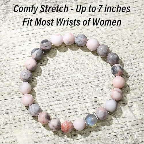 THEMEROL Handmade Natural Crystal Gifts for Mom/Aunt/Sister/Mommy to be/Godmother/Wife/Grandma-Love/Balance Meaningful Bracelet - Image 7