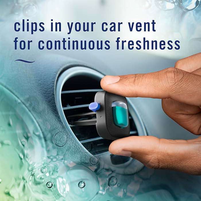 Febreze Car Air Freshener, Odor-Fighting Automotive Vent Clip, Scented Car Accessories, Long Lasting for Strong Odors, Unstopables Fresh Scent, .07 fl oz, 4 Count - Image 5