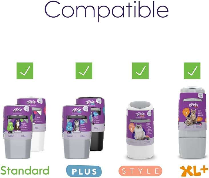 Litter Genie Refill Bags | Jumbo 2-Pack, 56 Total ft | Up to 8 Months of Supply in 2 cartridges | Ultimate Odor Control Cat Litter Bags - Image 3