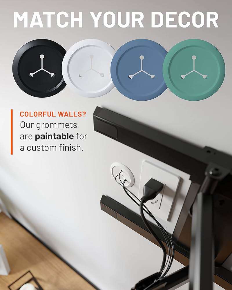 ECHOGEAR Wall Cable Hiders for Cable Management - 2.25" Mini Cord Hider Conceals 3 Low Voltage Cables Behind Wall - Perfect for Speakers, Mounted TVs, Desks & More - White 4-Pack - Image 6