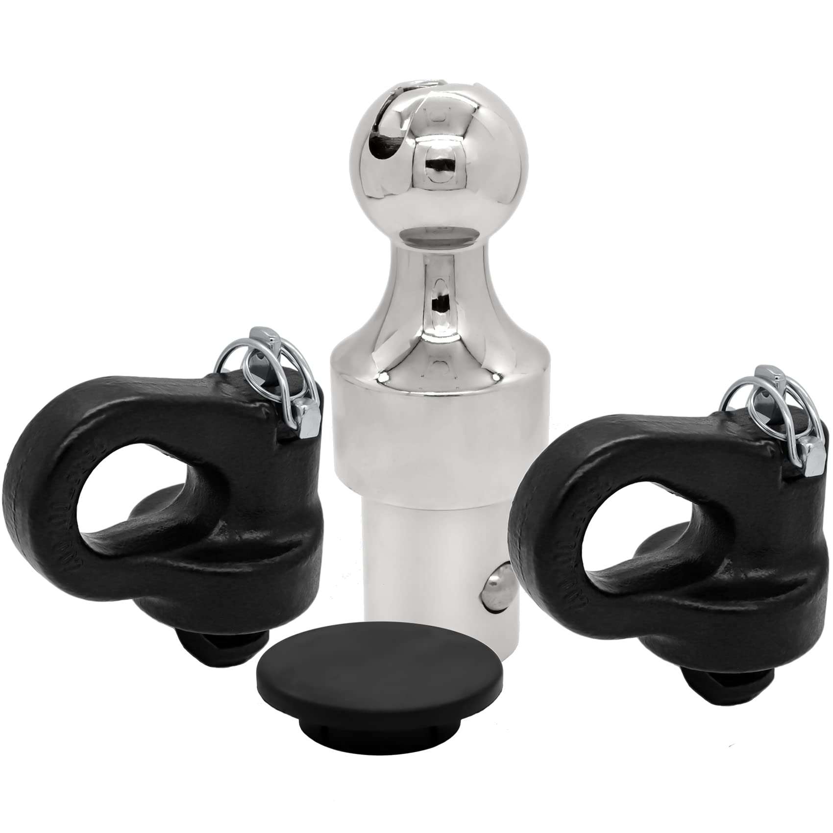 60692, Puck System Gooseneck Hitch Ball Kit, Compatible with 2013-2026 Ford F250 F350 F450, 2016-2026 Chevrolet Silverado, GMC Sierra & Nissan Titan XD, 38000 lbs GTW/ 9500 lbs VTW, 2-5/16 Inch Ball - Image 1