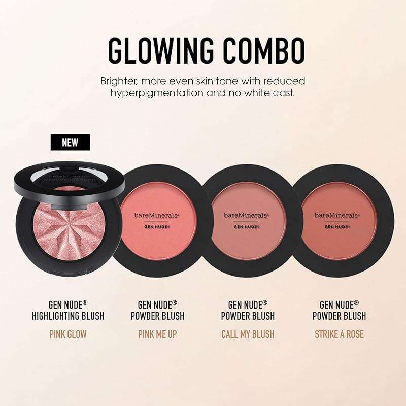 bareMinerals Gen Nude Highlighting Blush, 2-in-1 Blush & Highlighter Hybrid, Silky Blendable Face Makeup, All-Day Wear, Luminous Finish, Talc-Free, Vegan - Image 6