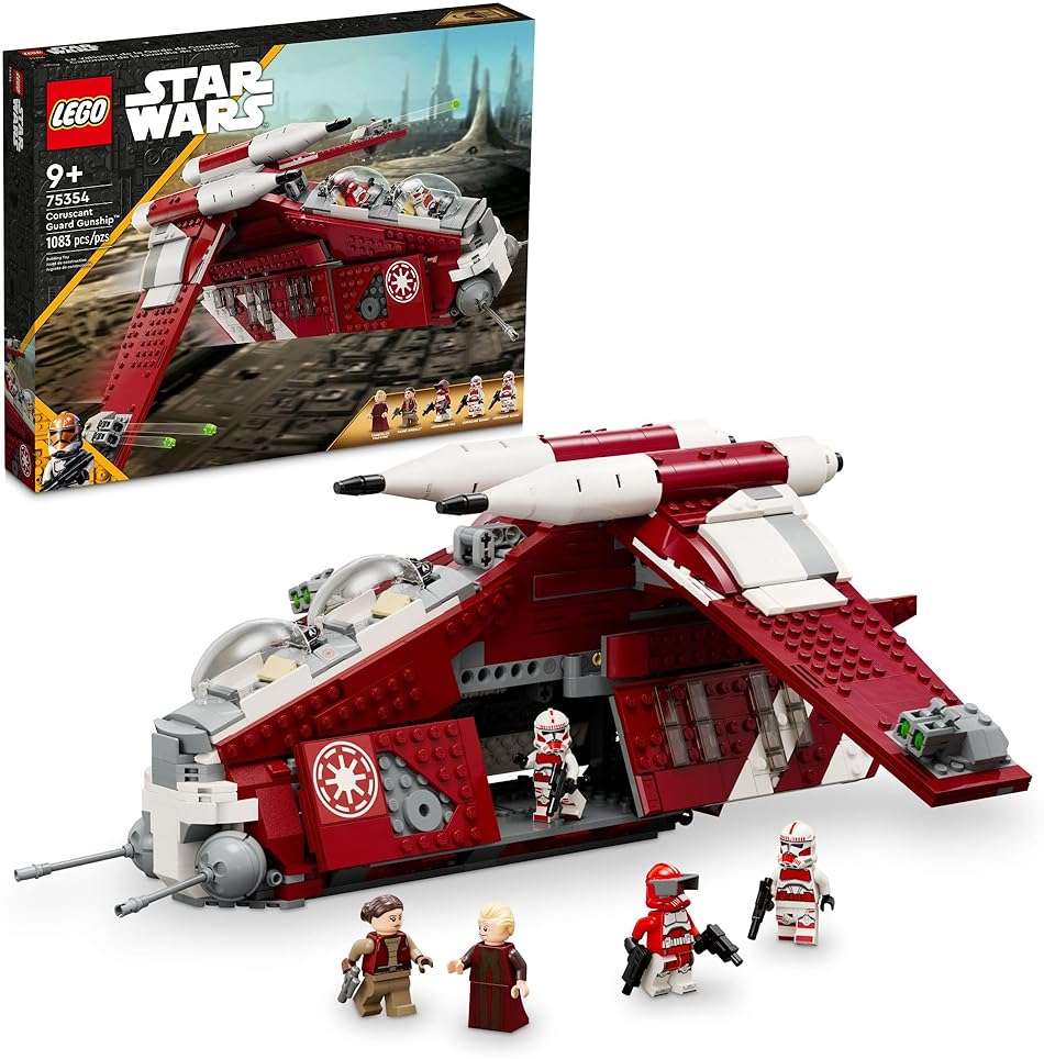 LEGO Star Wars: The Clone Wars Coruscant Guard Gunship - Buildable Star Wars Toy for 9 Year Olds - Gift Idea for Fans - Includes 3 Clone Trooper Minifigures - 75354 - Image 1