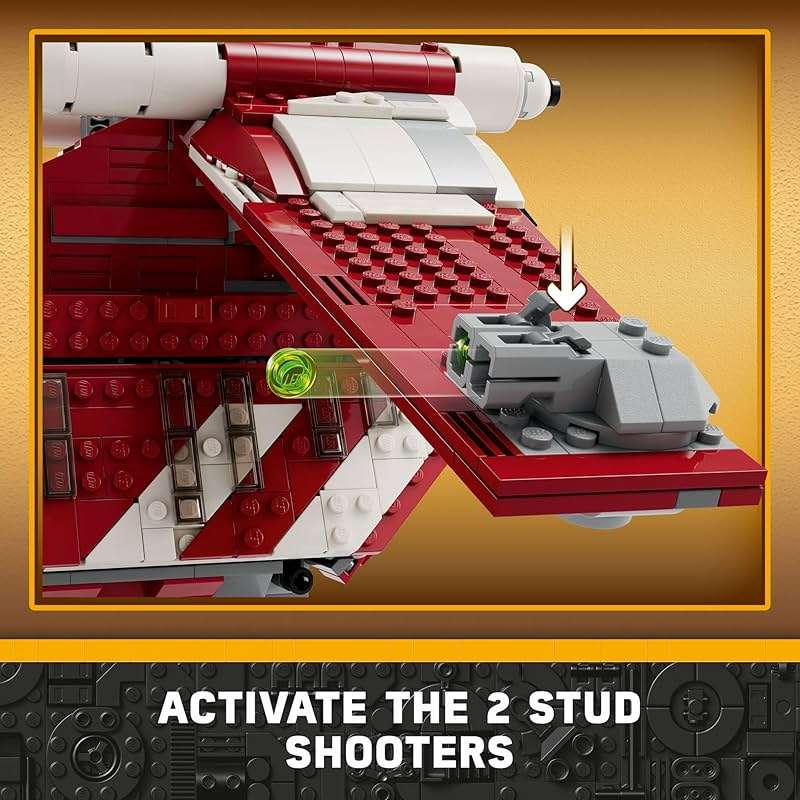 LEGO Star Wars: The Clone Wars Coruscant Guard Gunship - Buildable Star Wars Toy for 9 Year Olds - Gift Idea for Fans - Includes 3 Clone Trooper Minifigures - 75354 - Image 4