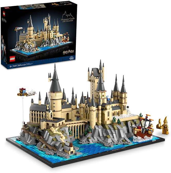 LEGO Harry Potter Hogwarts Castle and Grounds 76419 Building Set, Gift Idea for Adults, Buildable Display Model, Collectible Harry Potter Playset, Recreate Iconic Scenes from The Wizarding World - Image 1