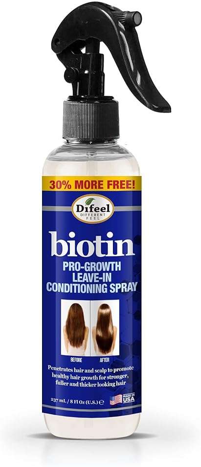 Difeel Pro-Growth Biotin Leave in Conditioning Treatment 8 oz. - Large Bottle - Image 1