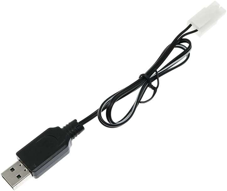 USB Charger RLECS Ni-Cd, KET-2P, 7.2V USB Charger Charging Cable for RC Truck RC Excavator RC Battleship Airsoft Rifle Electric USB Power Charger - Image 2