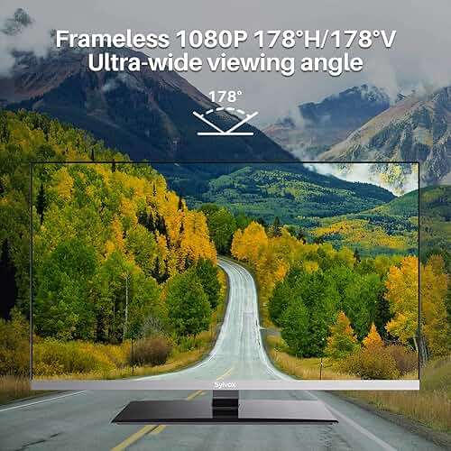SYLVOX 32 Inch TV 12 Volt Smart TV FHD 1080P Digital Video Disc Player Built-in ARC CEC WiFi Wireless Connection Support, Suitable for RV Camper Kitchen Bedroom Boat(Limo Series),Black - Image 2