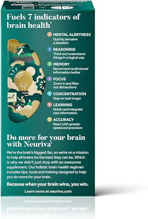 NEURIVA Ultra Brain Supplements for Memory and Focus, Phosphatidylserine, Cognivive, Neurofactor, Folic Acid, Vitamin B12 & Vitamin B6, 60 Count Capsules - Image 13
