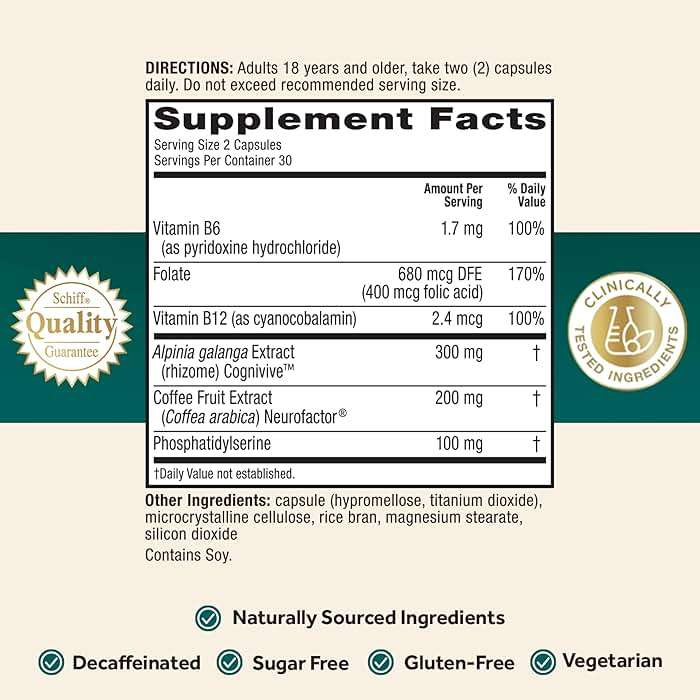 NEURIVA Ultra Brain Supplements for Memory and Focus, Phosphatidylserine, Cognivive, Neurofactor, Folic Acid, Vitamin B12 & Vitamin B6, 60 Count Capsules - Image 4