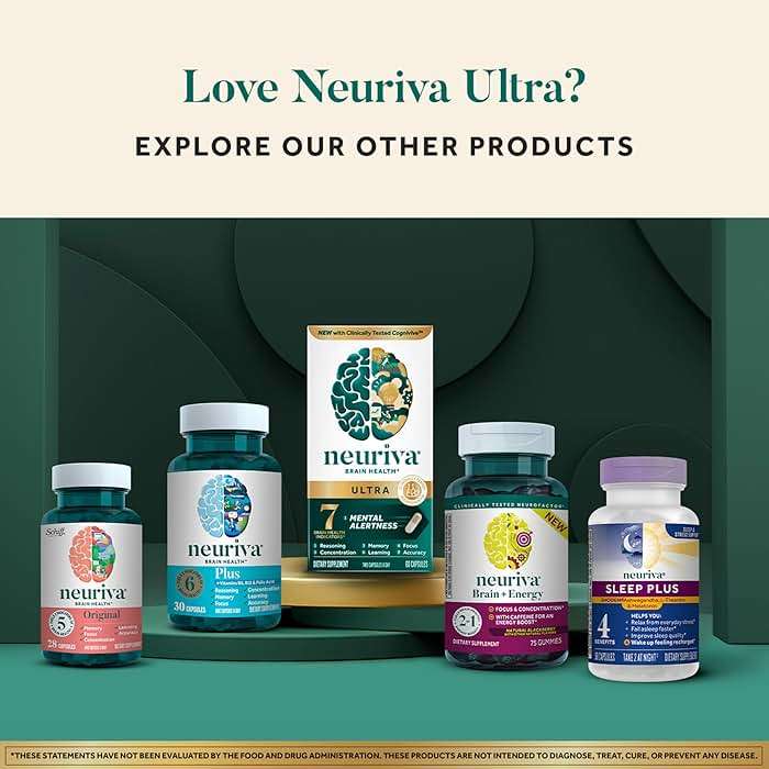 NEURIVA Ultra Brain Supplements for Memory and Focus, Phosphatidylserine, Cognivive, Neurofactor, Folic Acid, Vitamin B12 & Vitamin B6, 60 Count Capsules - Image 10