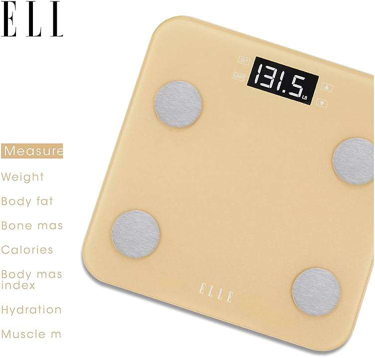 ELLE - Digital Body Weight Scale, BMI Analyzer, 7 Fitness Indicators - Image 3