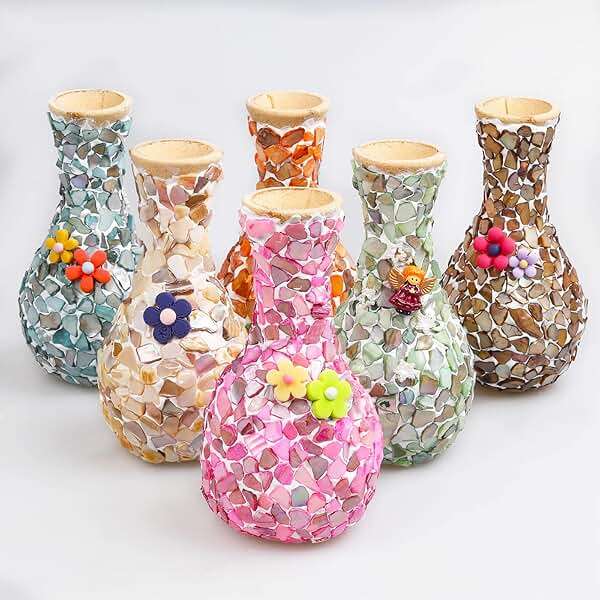 QICQDRAM Crushed Shells for Crafts About 1LB (405g/14.28oz) Small Natural Crushed Shells Bulk for Crafts DIY Beaching Wedding Decoration Vase Fillers (Natural Color) - Image 6