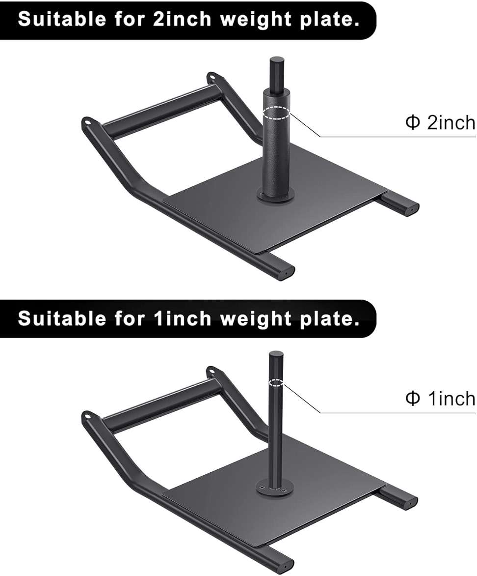 Kipika Weight Sled, Workout Sled, Fitness Strength Training Sled, Speed Training Sled for Athletic Exercise, Speed Improvement, Easily Through Obstacles, Suitable for 1" & 2" Weight Plate - Image 4