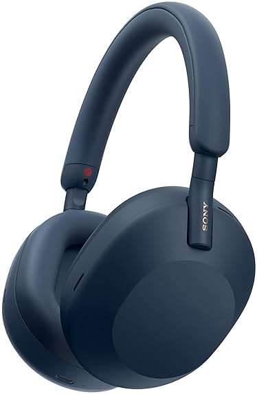 Sony WH-1000XM5 Premium Noise Canceling Headphones, Auto NC Optimizer, 30-Hour Battery, Alexa Voice Control, Midnight Blue - Image 1