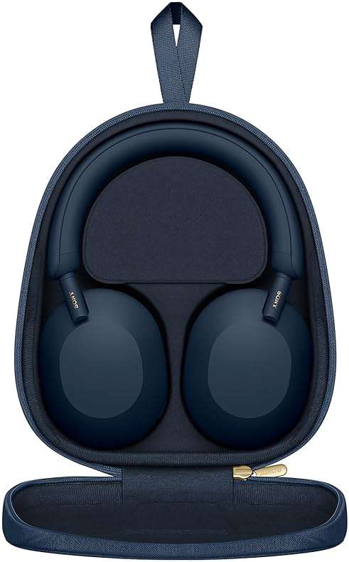 Sony WH-1000XM5 Premium Noise Canceling Headphones, Auto NC Optimizer, 30-Hour Battery, Alexa Voice Control, Midnight Blue - Image 6