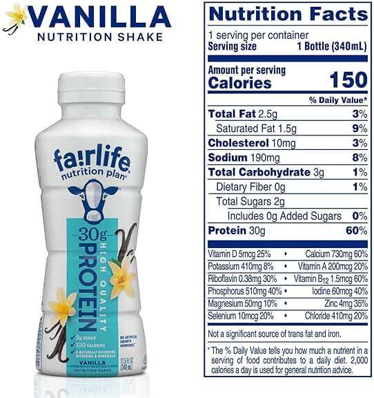 Fairlife Nutrition Plan High Protein Shake Variety Pack- 11.5 Fl Oz (12 Pack) (6 Chocolate & 6 Vanilla) In Accents Depot Packaging - Image 2