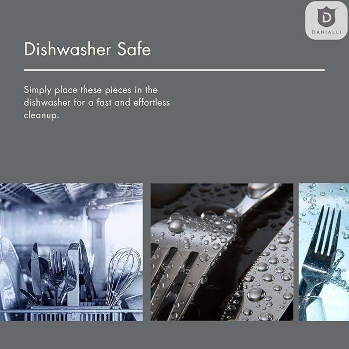 Danialli Matte Silverware Set, 18/10 Stainless Steel Satin Flatware, Modern Brushed Finish Cutlery, Dishwasher Safe & Durable, Built to Last (60-Piece, Fidenza Hammered) - Image 8
