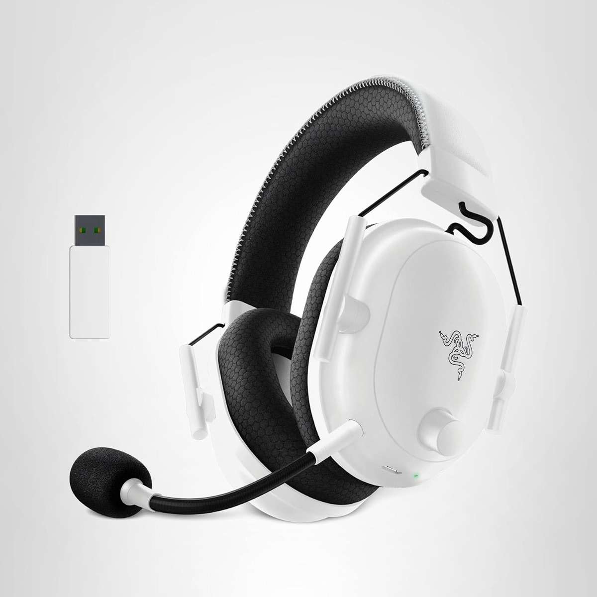 Razer BlackShark V2 Pro Wireless Gaming Headset: Super Wideband Mic - Pro Tuned FPS Profiles - 50mm Drivers - Plush Noise Isolating Earcups - 70 Hr Battery - Bluetooth - for PC, PS5, Switch 2 - White - Image 11