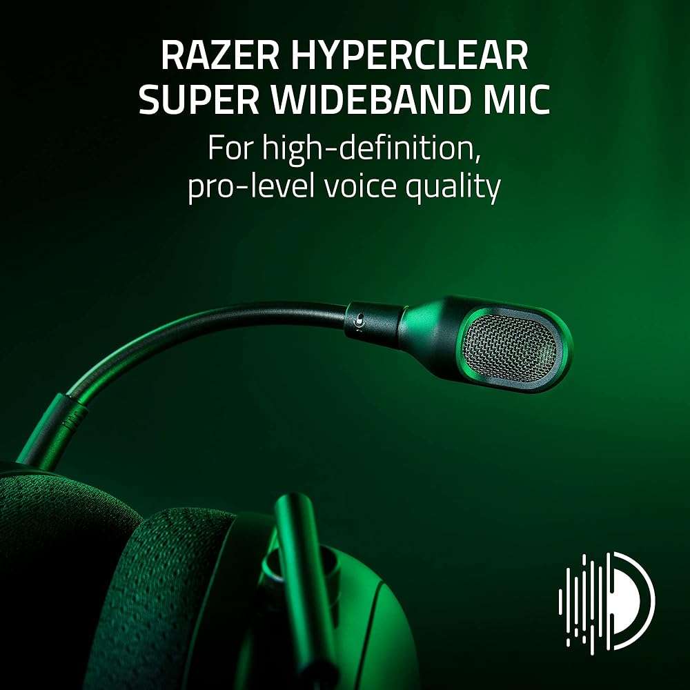 Razer BlackShark V2 Pro Wireless Gaming Headset: Super Wideband Mic - Pro Tuned FPS Profiles - 50mm Drivers - Plush Noise Isolating Earcups - 70 Hr Battery - Bluetooth - for PC, PS5, Switch 2 - White - Image 3