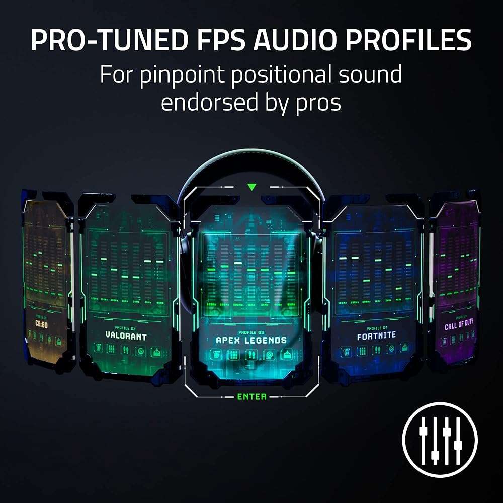 Razer BlackShark V2 Pro Wireless Gaming Headset: Super Wideband Mic - Pro Tuned FPS Profiles - 50mm Drivers - Plush Noise Isolating Earcups - 70 Hr Battery - Bluetooth - for PC, PS5, Switch 2 - White - Image 6