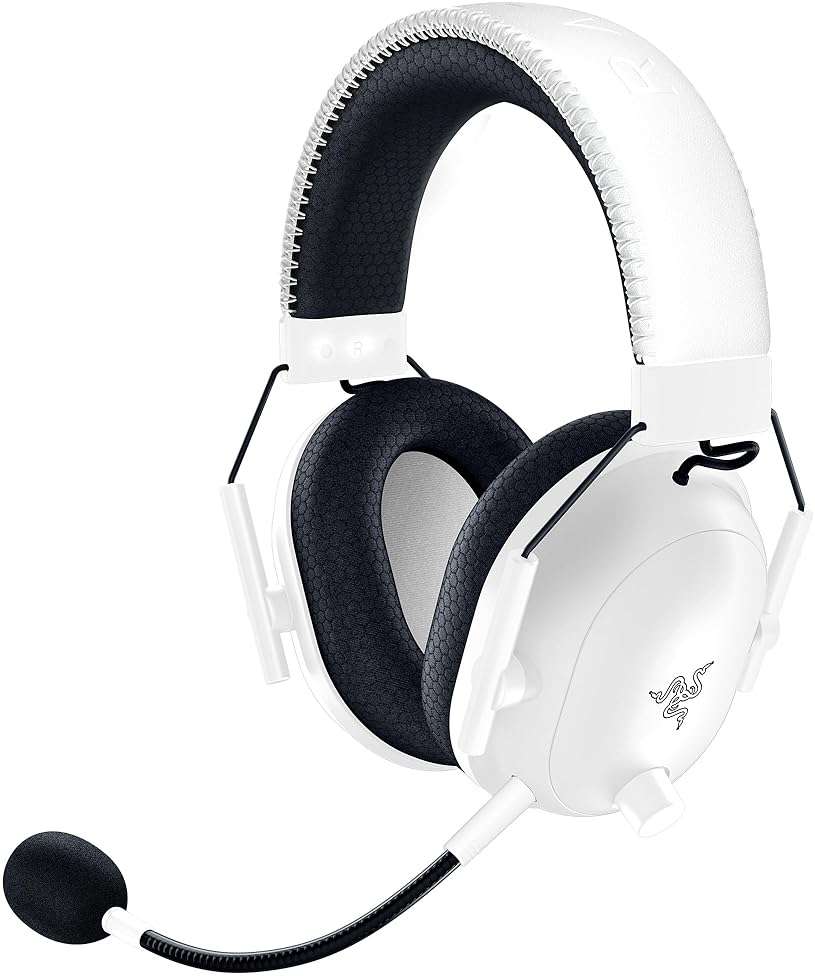 Razer BlackShark V2 Pro Wireless Gaming Headset: Super Wideband Mic - Pro Tuned FPS Profiles - 50mm Drivers - Plush Noise Isolating Earcups - 70 Hr Battery - Bluetooth - for PC, PS5, Switch 2 - White - Image 8