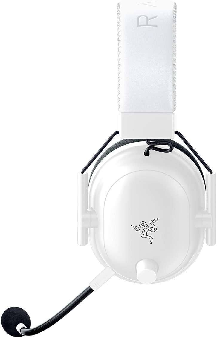 Razer BlackShark V2 Pro Wireless Gaming Headset: Super Wideband Mic - Pro Tuned FPS Profiles - 50mm Drivers - Plush Noise Isolating Earcups - 70 Hr Battery - Bluetooth - for PC, PS5, Switch 2 - White - Image 9