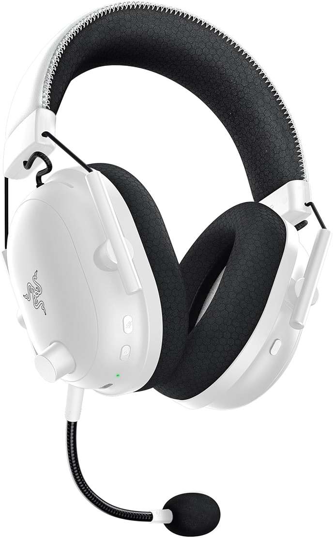 Razer BlackShark V2 Pro Wireless Gaming Headset: Super Wideband Mic - Pro Tuned FPS Profiles - 50mm Drivers - Plush Noise Isolating Earcups - 70 Hr Battery - Bluetooth - for PC, PS5, Switch 2 - White - Image 10