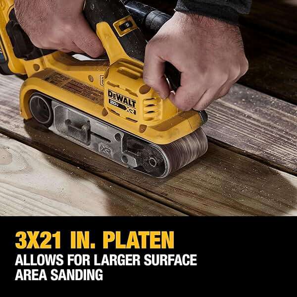 DEWALT 20V MAX* Belt Sander, Cordless, Brushless, Tool Only (DCW220B) - Image 4