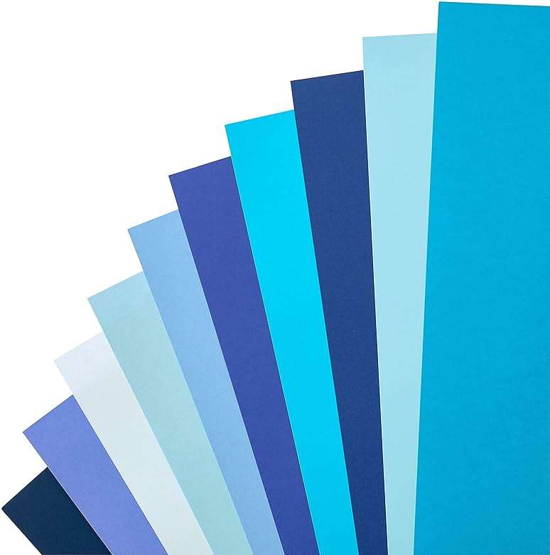 100 Sheets Blue Palette 12" x 12" Cardstock Paper by Recollections - Acid and Lignin Free Paper for Scrapbooks, Arts & Crafts - 1 Pack - Image 4