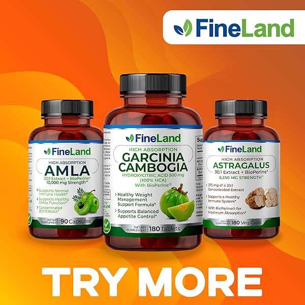 FineLand Amla (Indian Gooseberry) Full Spectrum Extract with BioPerine® for Absorption, Rich in Natural Vitamin C, Immune & Digestive Support – 90 Vegan Capsules - Image 8