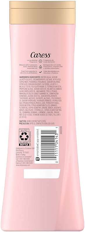 Caress Body Wash for Women, Daily Silk White Peach & Orange Blossom, Shower Gel Body Wash Moisturizing for Noticeably Silky, Soft Skin, 20 fl oz, 4 Pack - Image 2