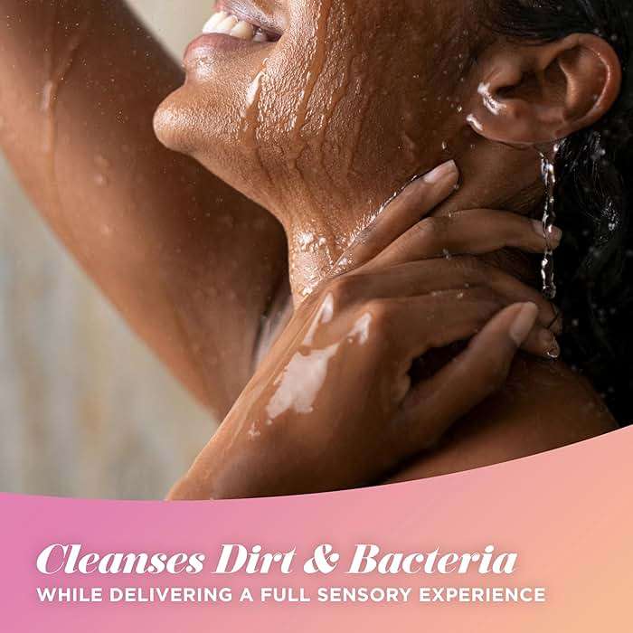 Caress Body Wash for Women, Daily Silk White Peach & Orange Blossom, Shower Gel Body Wash Moisturizing for Noticeably Silky, Soft Skin, 20 fl oz, 4 Pack - Image 7