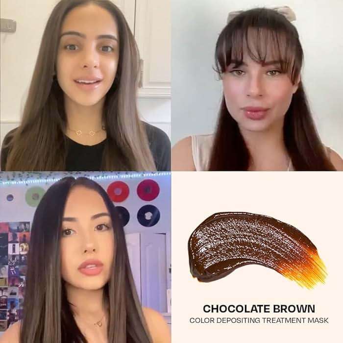 Overtone Semi Permanent Hair Color Conditioner, Chocolate Brown, 8 oz, Nourishing, Damage-Free, Color Depositing Mask for All Hair Types with Shea Butter & Coconut Oil, Vegan & Cruelty-Free - Image 8
