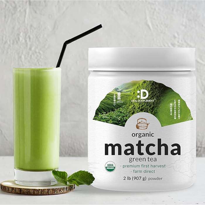 Organic Matcha Green Tea Powder, 2 lb (907g) | First Harvest, Culinary Grade | Japanese Sourced Cafe Mix | Zero Sugar, Keto Friendly, Non-GMO, Vegetarian - Image 9