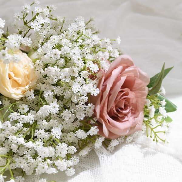 Yastouay Babys Breath Artificial Flowers, 6Pcs Fake White Babys Breath Flowers Artificial Bulk, Real Touch Faux Babies Breath Gypsophila Bouquet for Wedding Floral Arrangement Party Decor - Image 3