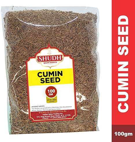 SHUDH CUMIN SEED 3.5 Oz Bag (100gm) | Jeera Whole Indian Spice ~ All Natural | Vegan | Gluten Friendly | NON-GMO | Indian Origin - Image 2