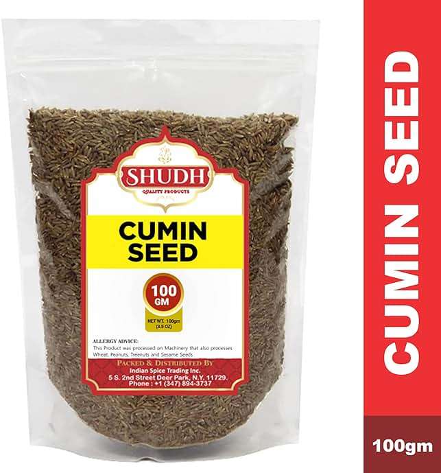 SHUDH CUMIN SEED 3.5 Oz Bag (100gm) | Jeera Whole Indian Spice ~ All Natural | Vegan | Gluten Friendly | NON-GMO | Indian Origin - Image 4
