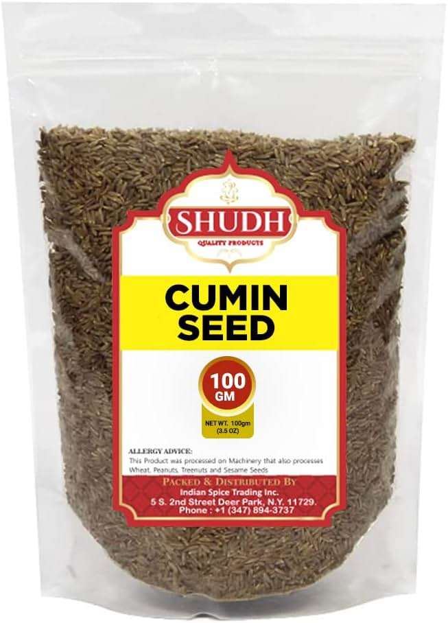 SHUDH CUMIN SEED 3.5 Oz Bag (100gm) | Jeera Whole Indian Spice ~ All Natural | Vegan | Gluten Friendly | NON-GMO | Indian Origin - Image 5