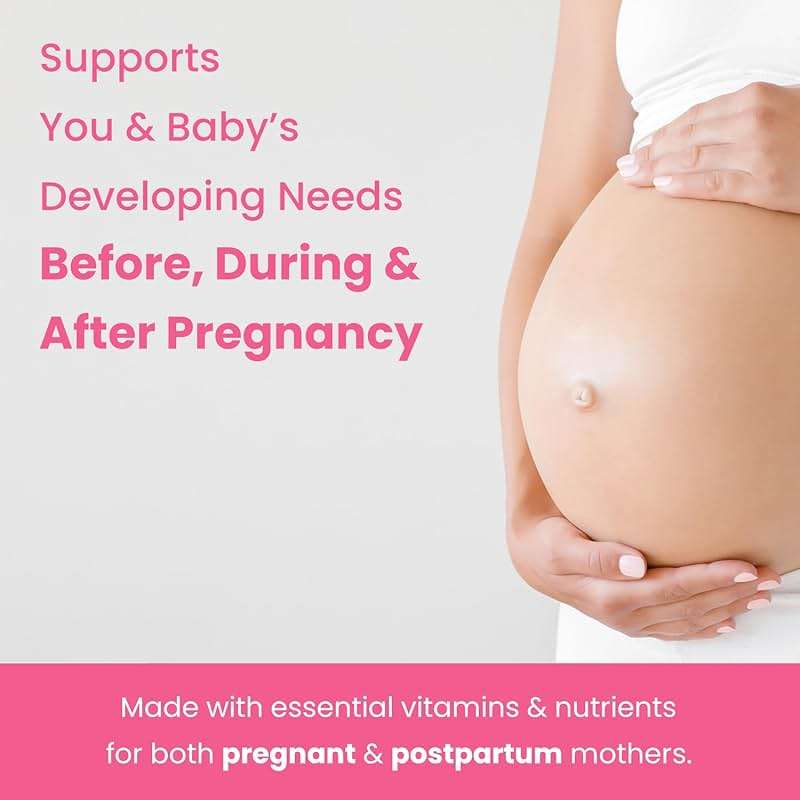 Prenatal Vitamin Gummies with DHA | Vegan Prenatal Vitamins for Women with Omega 3, Methylfolate, Choline & D3, Pregnancy Vitamins for Fetal Development | Gummy Multivitamin Supplement, 120 Count - Image 5