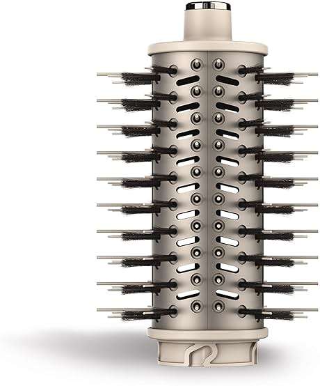 Shark FlexStyle Round Hot Air Brush Attachment for Blow Dryers, Hair Styling Tool for Straight, Wavy, Curly, and Coily Hair, Stone - Image 4